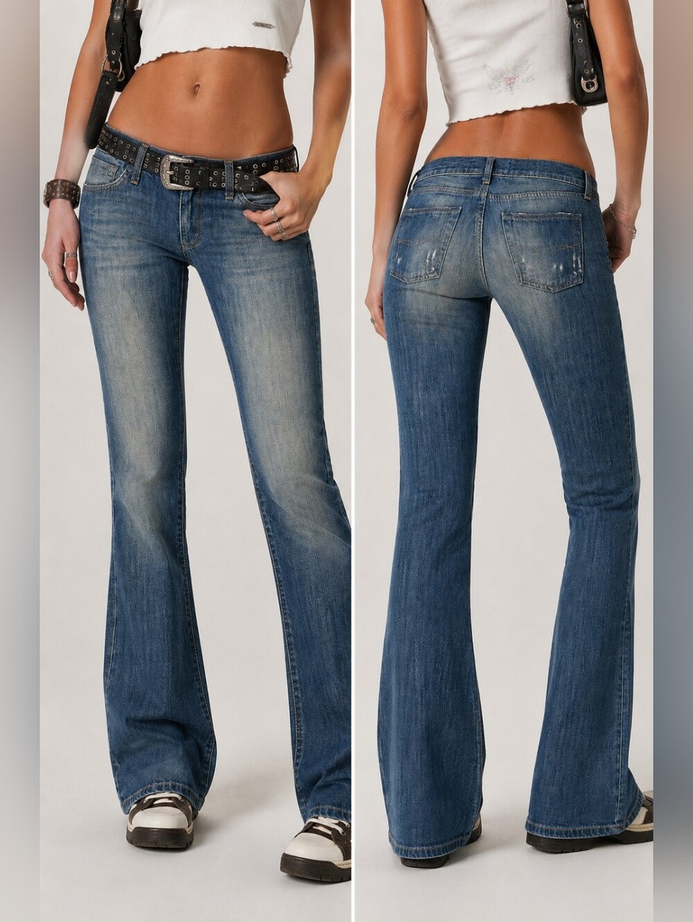 🦋👖Mavi Authentic Y2K Low Rise Bootcut Jeans Medium Wash Denim Size 29/30